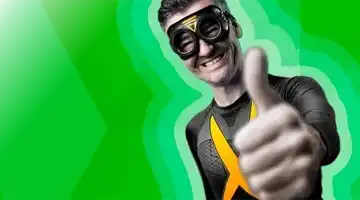 Image featuring a superhero character giving a thumbs-up gesture, promoting the AdmiralX Welcome Bonus with a cheerful expression and a bright green background.